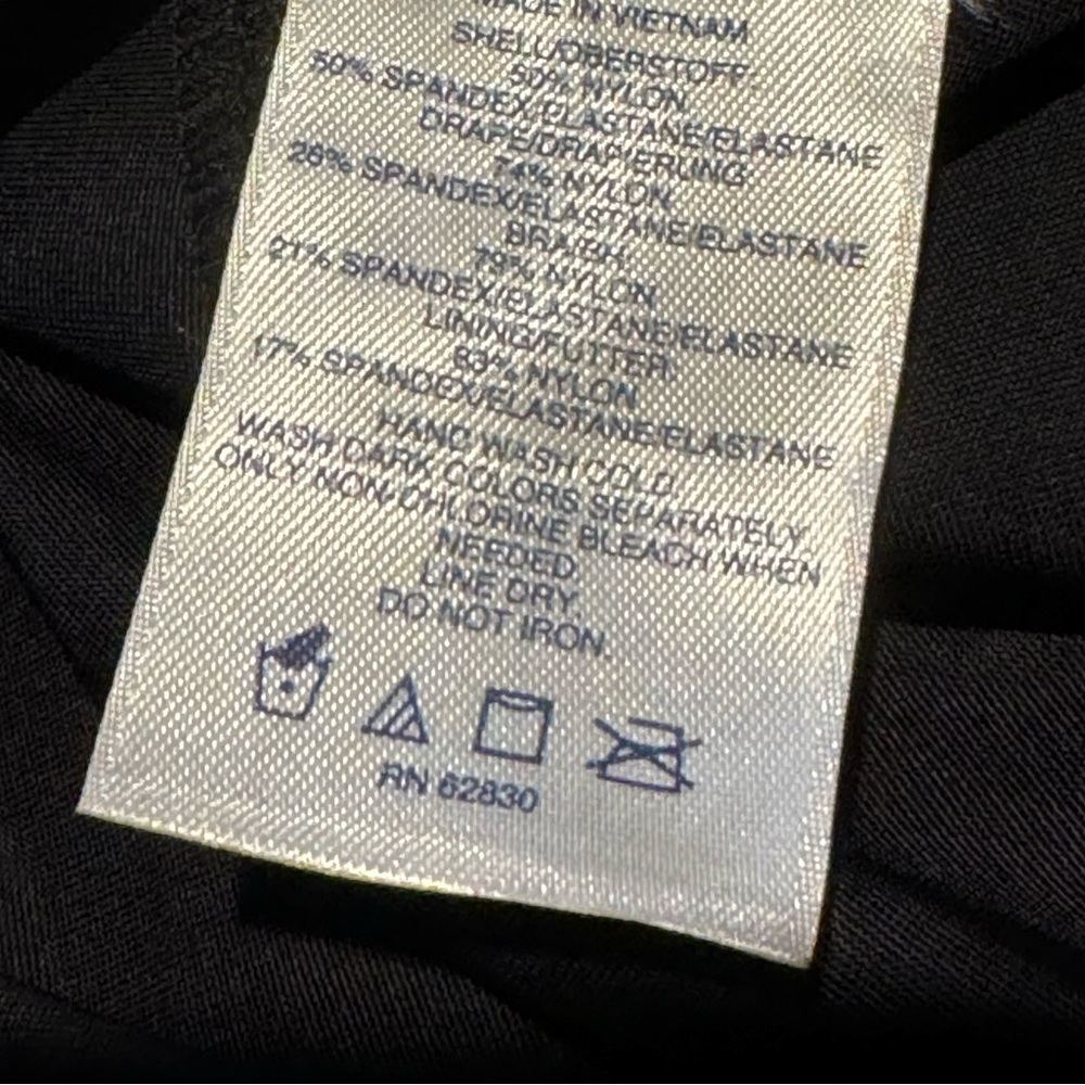 Lands End UNDERWIRE WRAP Swim Dress BACK - Picture 7 of 7